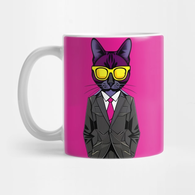 Cat Boss In Elegant Suit by Liesl Weppen